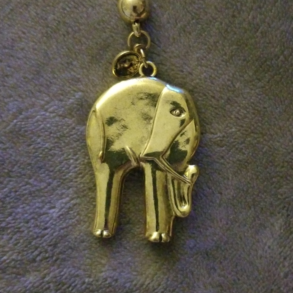 Long elephant necklace